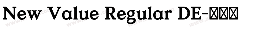 New Value Regular DE字体转换